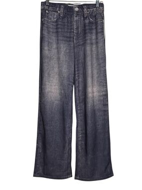 Mila Rosabella Sweatpant Jeans Wide Leg Stretch Denim Printed Pull On M NWT